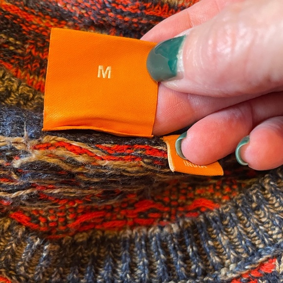 Boss Orange By Hugo Boss Acunito Crew Neck Sweater Size M Cotton 90s Grandpa - Picture 7 of 13